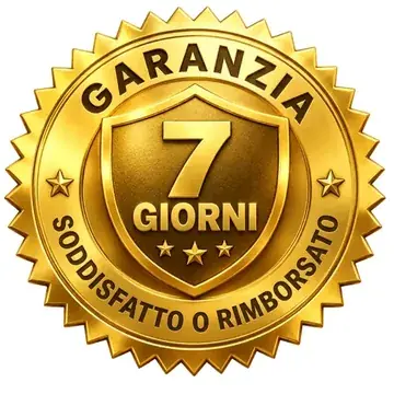 Garanzia di 7 giorni soddisfatti o rimborsati